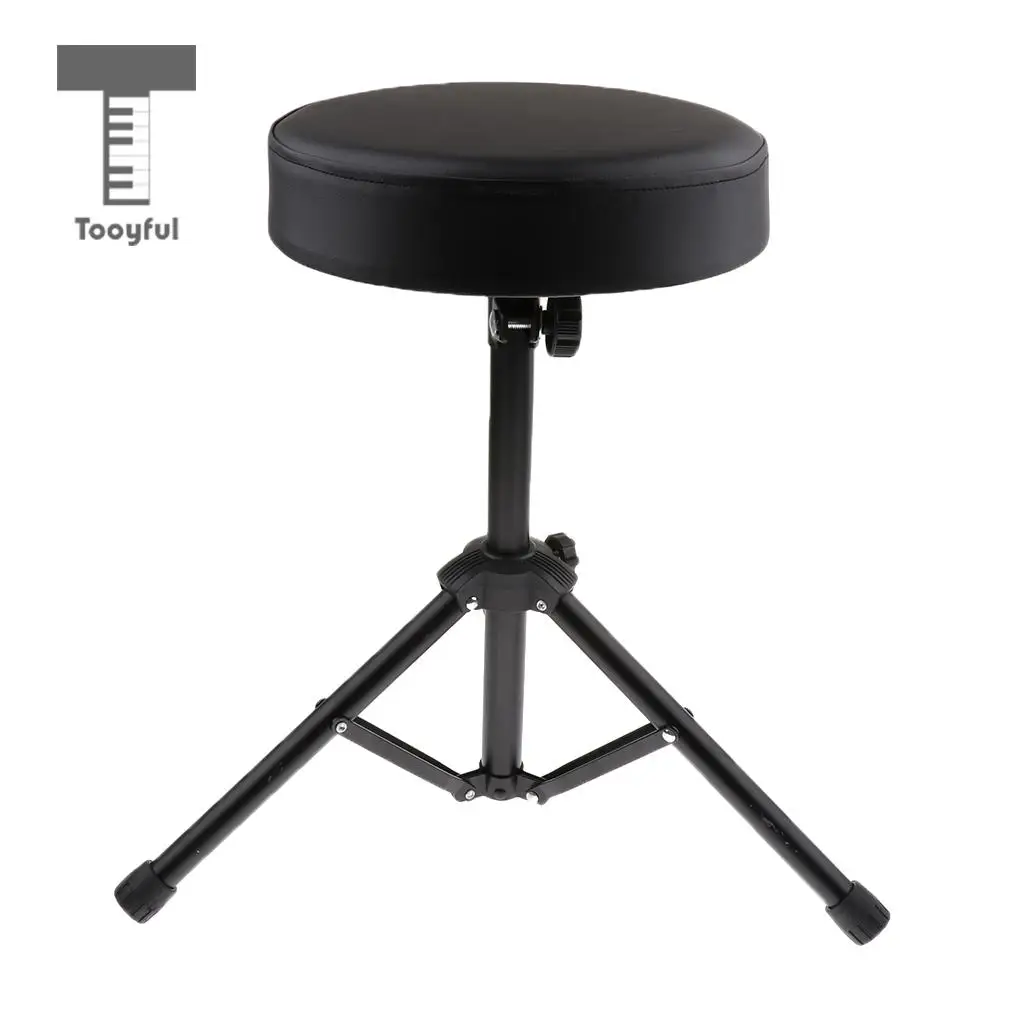 Sunnimix Adjustable Drum Throne Seat Drummers Stool Stand Chair