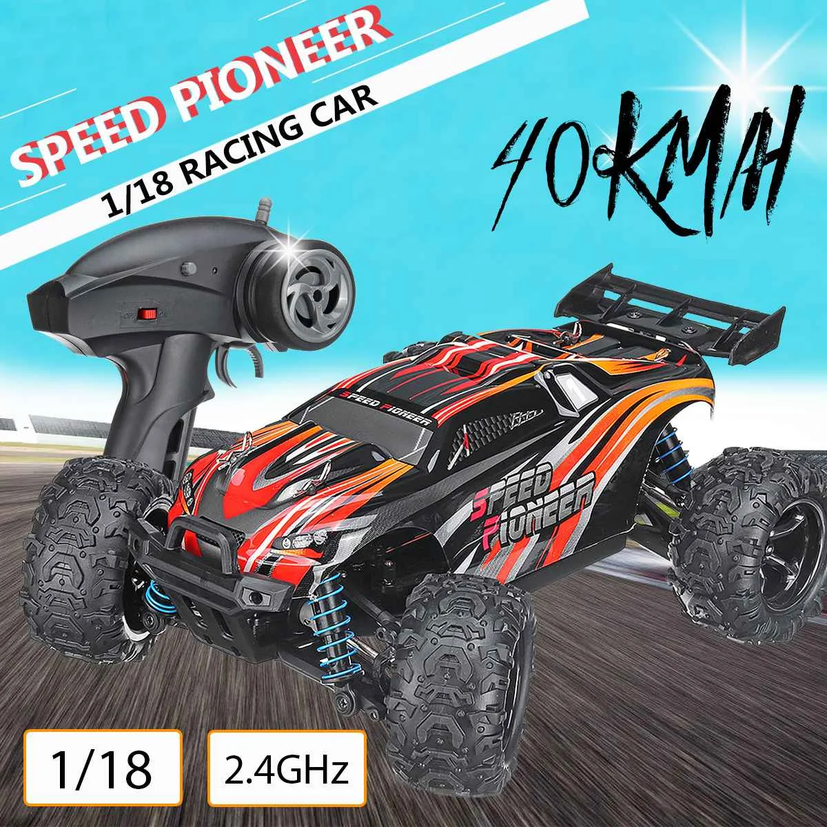 

RC Car 40KM/H 2.4ghz 1:18 4WD Remote Control High Speed Truck Electric Truck OffRoad Vehicle 4x4 Driving Car Vehicle Toy