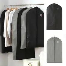 Clothes Hanging Bag Dust Cover Garment Suit Dustproof Wardrobe Storage Organizer Non-Woven Fabric Clothing Covers simple fashion wardrobe non woven fabric steel frame reinforcement standing storage organizer clothes cabinet bedroom furniture