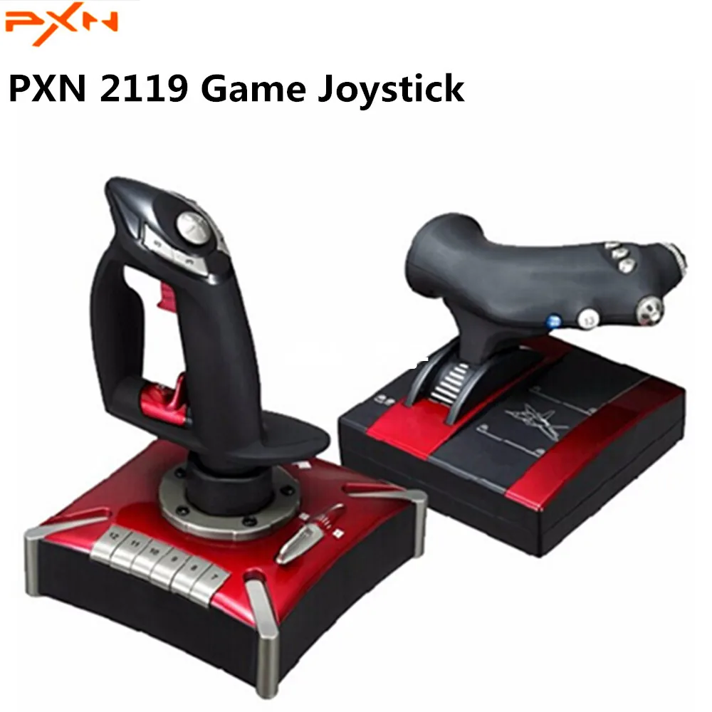 

PXN 2119II Wired Game Joystick Computer Flight Game Controller Joystick Simulation Gaming Rocker For PC