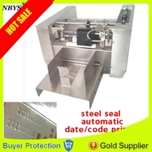 Стальная печать автоматический срок годности коды печатная машина Авто Пластиковый пакет бумажный короб для бумаг картонный кодовый принтер