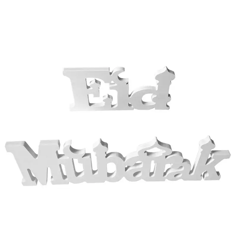 

Eid Mubarak Centrepiece Table Center Wooden Letter Wood Alphabet Decoration Drop shipping Ramadan Kareem Muslim Festival special