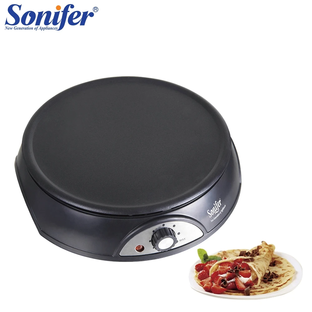 

Electric Crepe Maker Pizza Pancake Machine Non-stick Griddle Baking Pan Cake Machine Kitchen Cooking Tool Dessert Making Sonifer
