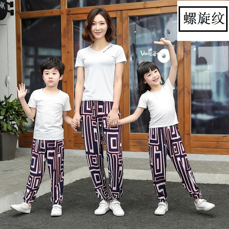 

Genuine Children's clothing spring summer 2019 anti-mosquito pants cotton boy and girl baby bloomers ultra-thin harem pants