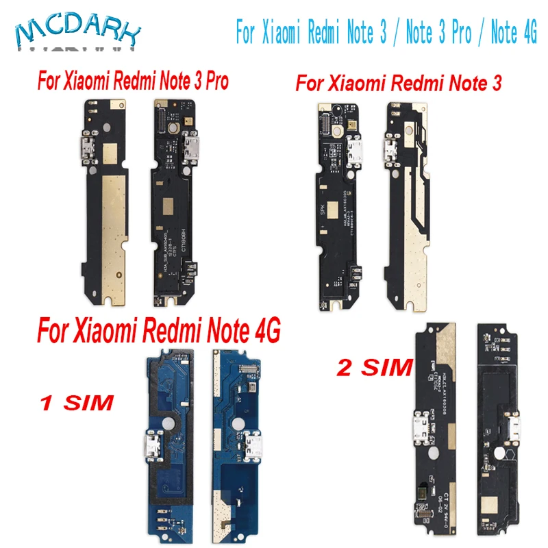 Mcdark для Xiaomi Redmi Note 3 Pro Micro Dock Connector Board USB зарядный порт гибкий кабель 4G | Мобильные