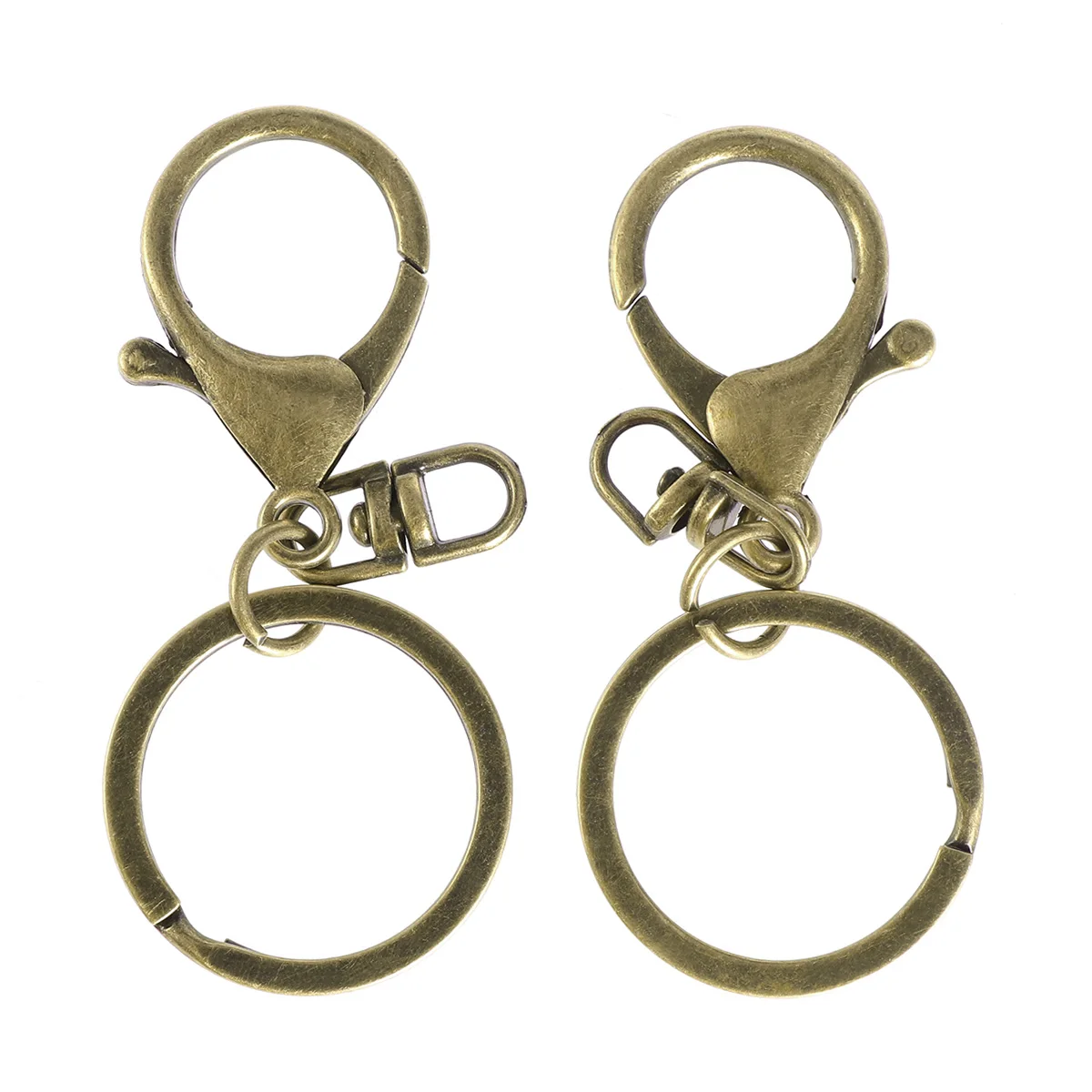 2 шт. популярное классическое кольцо для ключей с длинным покрытием Застежка-карабин цепочка для ключей