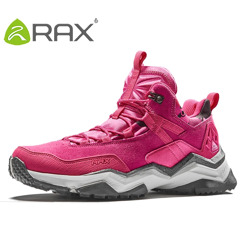 RAX 2018 Warm Hiking Shoes Men Waterproof Outdoor Winter Sports Sneaker for Women Tourism Shoes Women Antislip Men Tourism Shoes