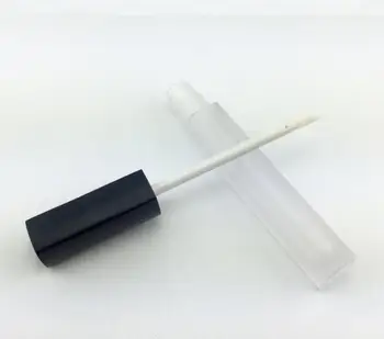 

fashion 100pcs 4 ml empty clear lip gloss containers square shape cap, 4 ml empty lip gloss tube