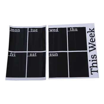 

Weekly Planner Calendar Blackboard Removable Sticker Chalk Board Decal Wall