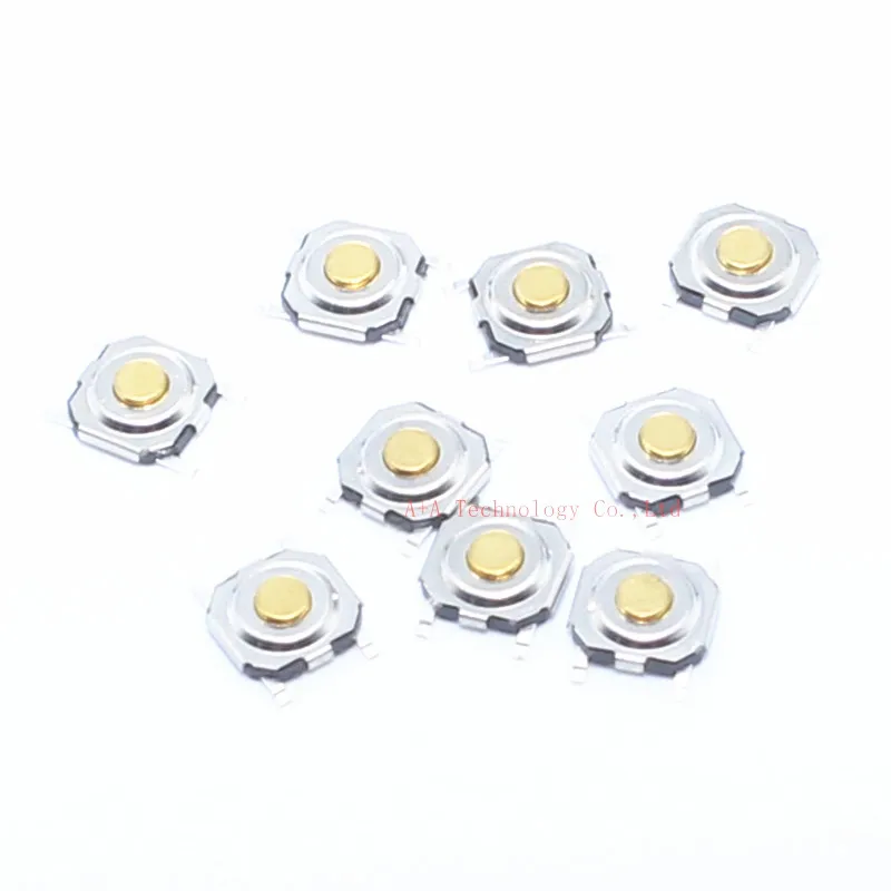 100 шт медный SMD 4x4 тактовый кнопочный переключатель 4*4*1 5 мм 1 6/1 7/1