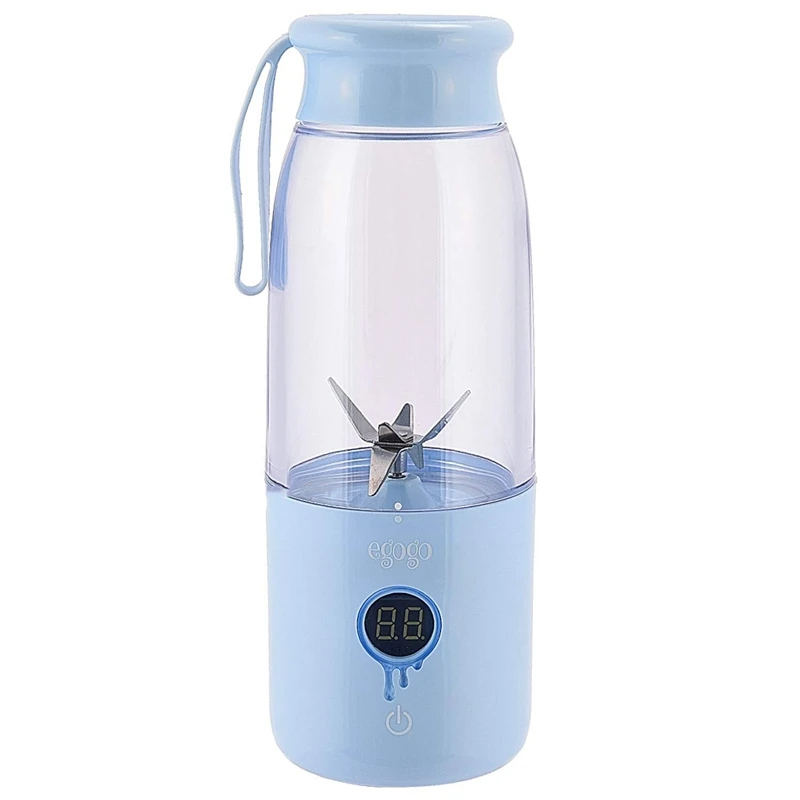 

Egogo Portable Blender-Smoothie Blender,14Oz Detachable Juicer Cup For Travel Office School Home,Personal Fruits Juicer And Mi