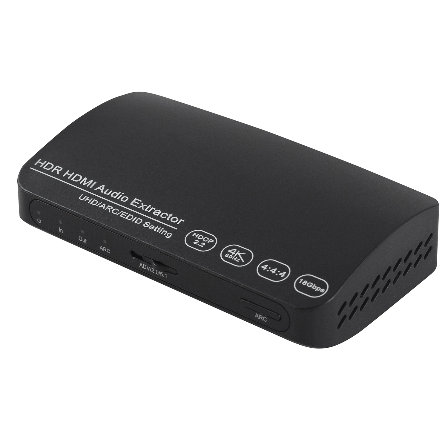 

Top Deals 4K 60Hz 18Gbps HDMI Audio Extractor,HDMI to HDMI+Optical(Spdif)+L/R(RCA) outputs audio video converter for amplifer