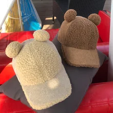 Женские зимние вязаные бейсболки из ворса, плотная полосатая вязаная шапочка, женские теплые флисовые шапки