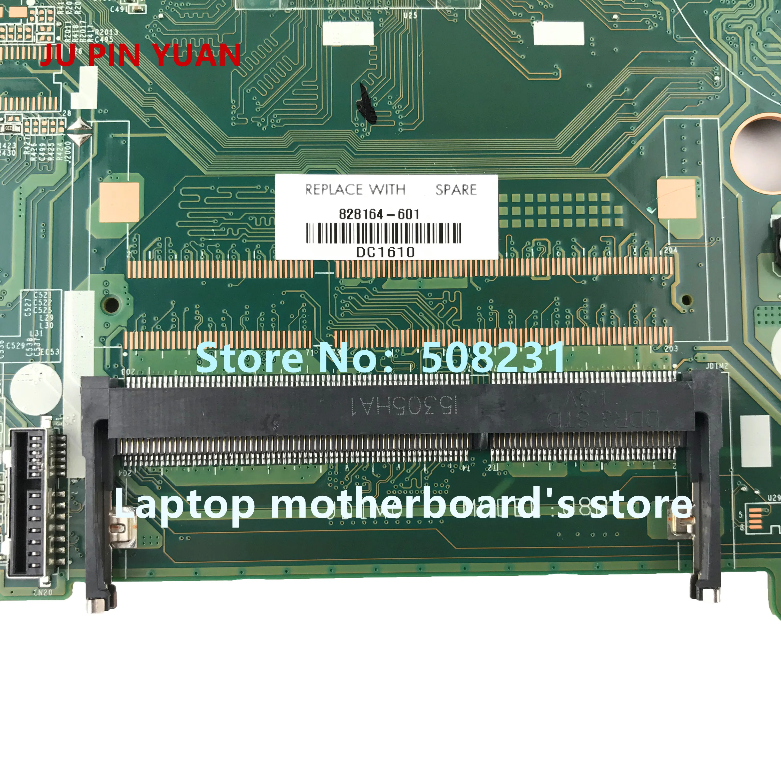 HAOSHIDENG 828164 601 001 DA0U8AMB6A0 плата для hp Pavilion 15 F F289NR Материнская ноутбука CelN2840 полностью