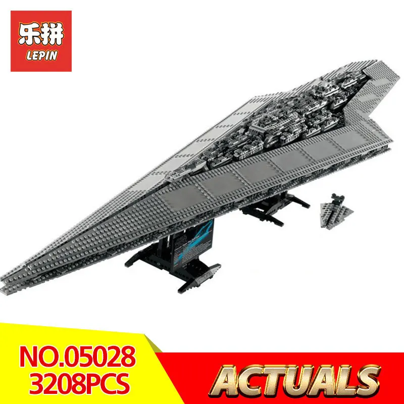 

Lepin 05028 3208pcs Star Wars Execytor Super Destroyer Model Building Kits Block Brick Legoinglys 10221 Toys For Boys Gift