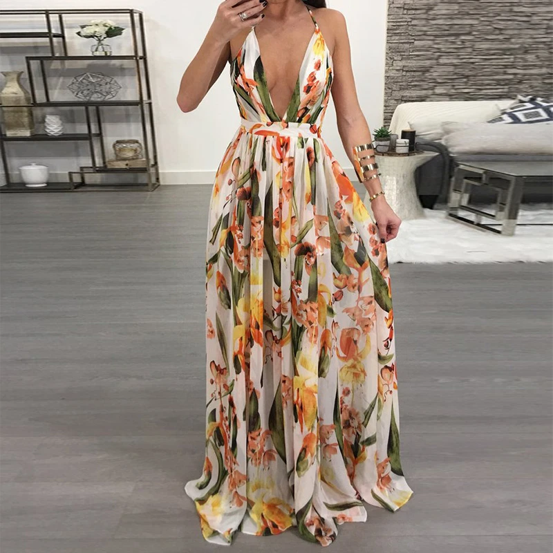 Women Dresses Summer Sexy Maxi Boho ...