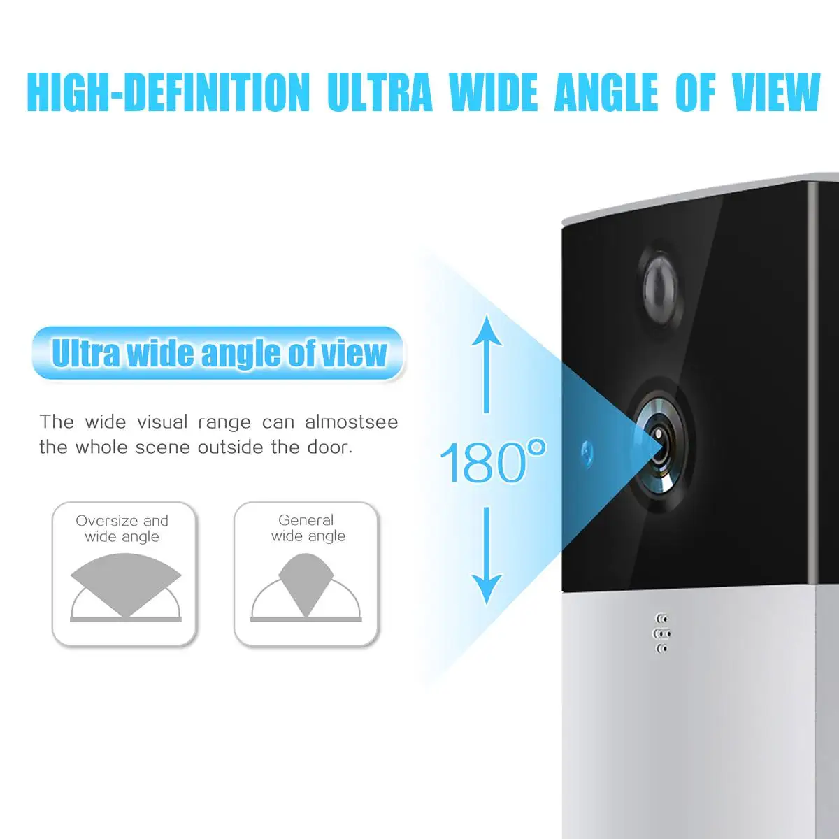 Wireless Video Doorbell Camera 720p Hd Smart Intercom Home