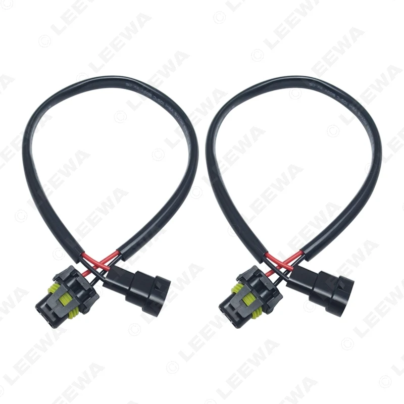 LEEWA 10 шт. 12 В Авто H11 в 9005/9006 разъем кабель питания HID конверсионный комплект