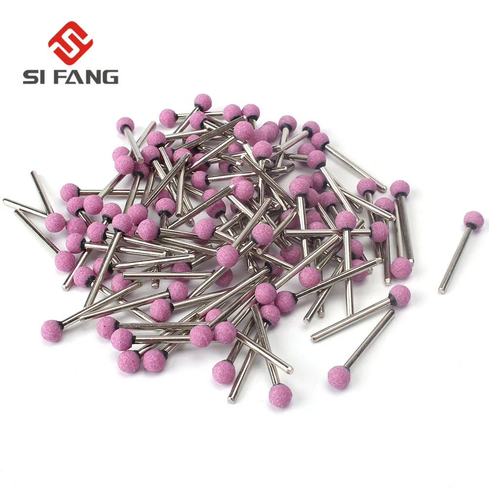SI FANG 8mm Ceramic Grinding Head Ball Shape With 3mm Shank Drill Bits