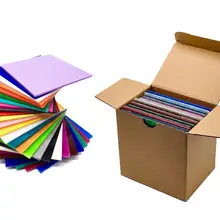 Полный набор акриловых(PMMA) непрозрачных цветных листов, 98 мм x 98 мм x 3,0 мм(Д x Ш x Т), 30 цветов/комплект