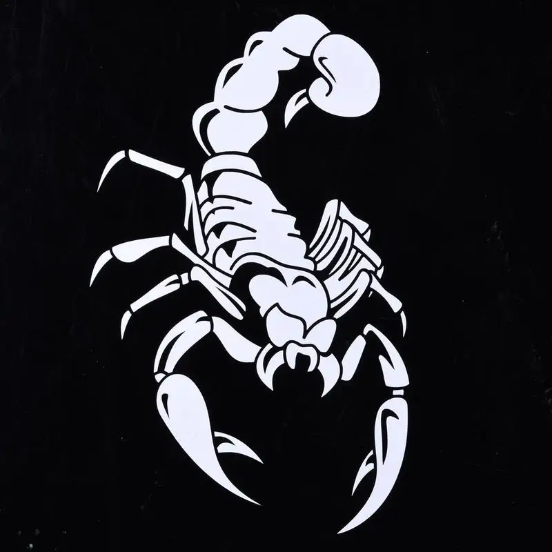 1 Piece 30cm Cute 3D Scorpion Car Stickers Car Styling Vinyl Decal Sticker For Cars Acessories Decoration QC29