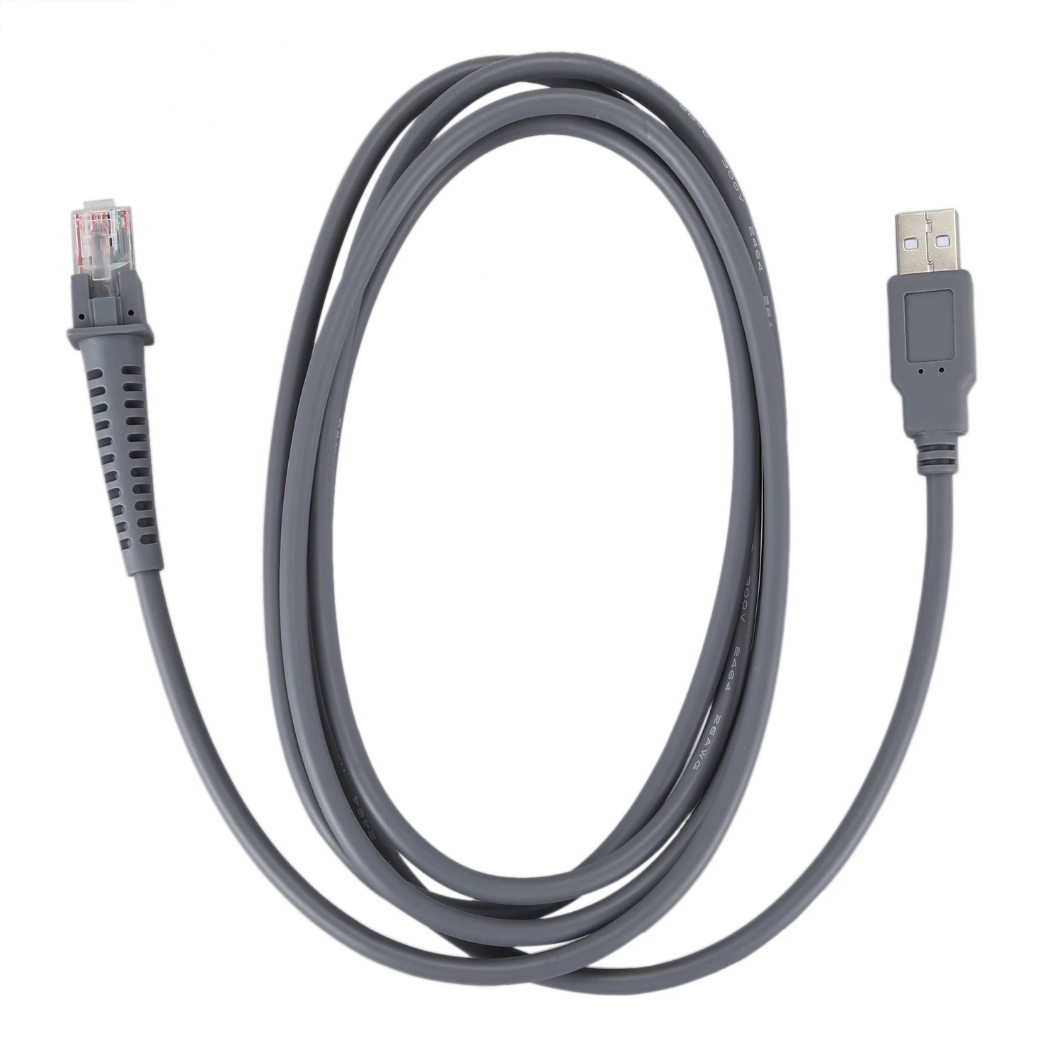 1 X USB A кабель RJ45 7ft 2 м для сканера штрих кодов LS4278 LS2208 2208AP|Кабели передачи данных| |