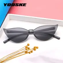YOOSKE кошачий глаз солнцезащитные очки женские роскошные брендовые Винтажные Солнцезащитные очки Цветные Розовые Желтые солнцезащитные очки трендовые оттенки для женщин