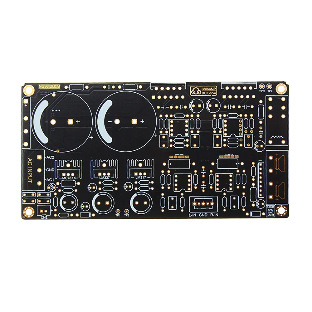 LEORY Высокая мощность DIY LM3886 усилитель мощности плата Комплект DC Servo 5534 независимый