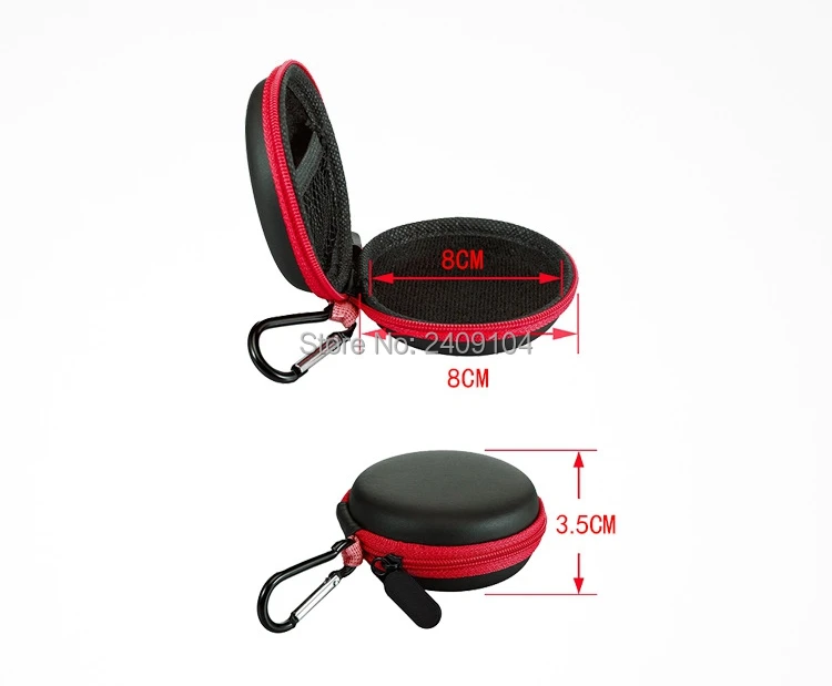 SZAICHGSI 100 шт./лот карманный чехол для переноски наушники SD карта сумка-держатель с карабин для связки ключей
