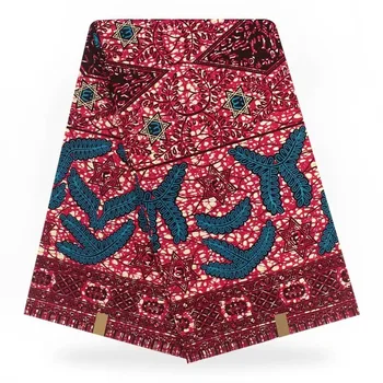 

African Wax Prints Fabric hot Wax Veritable 2019 Ankara Nigerian High Quality Dutch Wax 6yards African Fabric For Party Dress