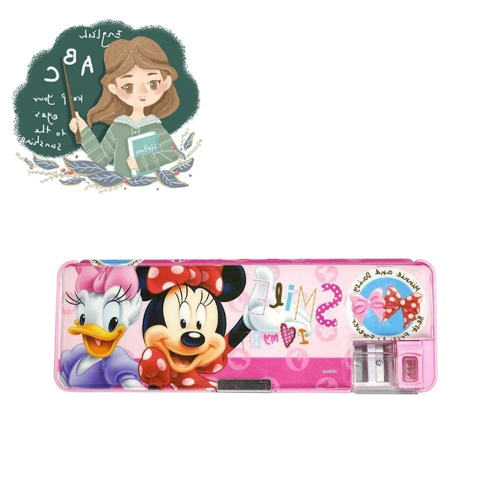 

NEW VC0400010 Student cartoon stationery creative multi-function children double open case two pencil sharpener Affordable