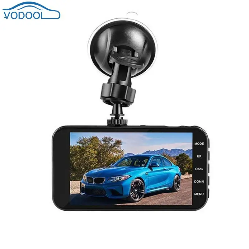 

VODOOL 4.0 Inch LCD Screen Auto DVR Dual Lens 1080P Night Vision Car DVR Camera Video Recorder G-sensor Dash Cam