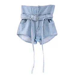 С низкой талией сексуальные кружевные короткие женские летние шорты модные повседневные синие джинсовые шорты 2019 уличная одежда