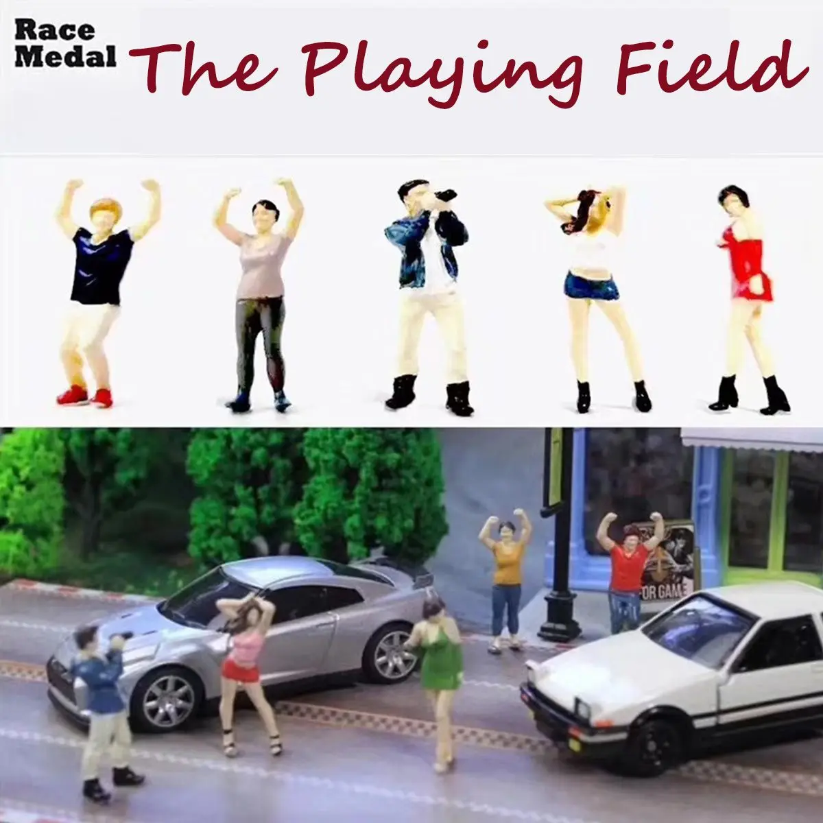 

Race Medal 1:64 The playing field people Scenario Model Set For Matchbox