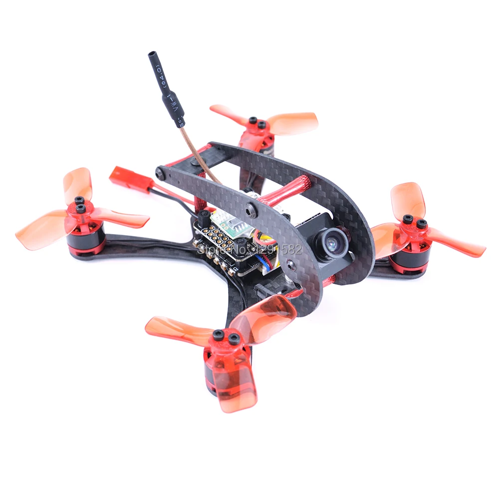 

HSKRC 73# X118 118mm Carbon Fiber Mini FPV Quadcopter Frame Kit Mini F3 / F4 flytower 1104 7500lkv motor 700TVL 2.1mm Camera