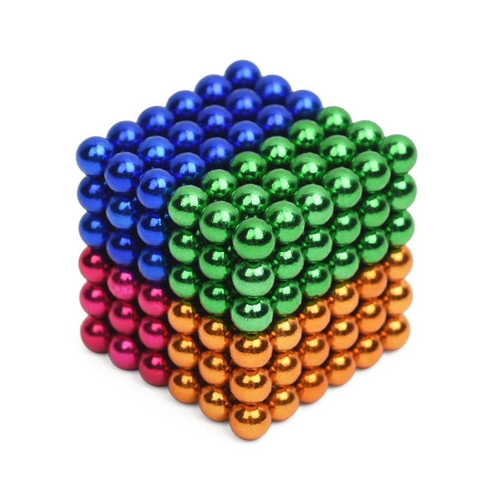 

5mm Colorful Magnetic Ball Puzzle Novelty DIY Toy 216Pcs / Set