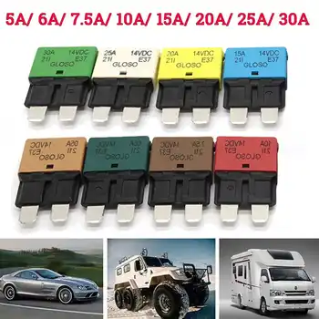 

DC 28V 5-30A Reettable Circuit Breaker Fuse Reset Blade For Car Truck Marine Boat Caravan Automotive
