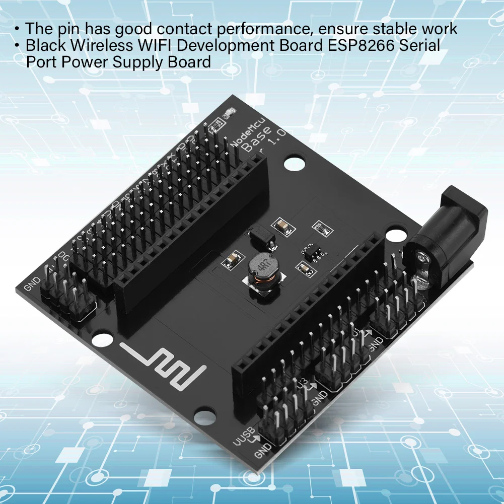 

Black Wireless WIFI Development Board ESP8266 Serial Port Board for NodeMCU LUA Electronic Component ESP8266 Development Board