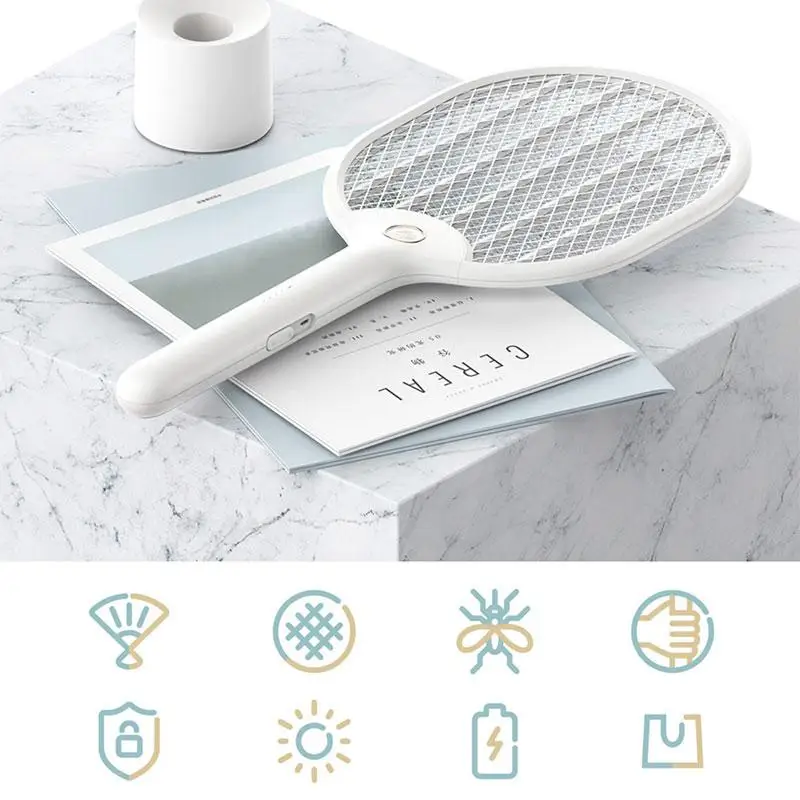 

Electric Mosquito Swatter Foldable telescopic mosquito swatter Insect Repeller Reject Killers Pest Reject Racket Trap Room Tool