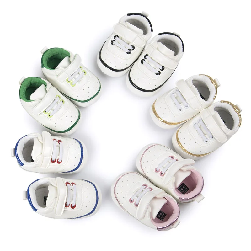 

WONBO Brand 5 Colors New Arrival Sport Style Classical Moccasins Shoes Pu Leather Baby Shoes First Walkers Hot Sell