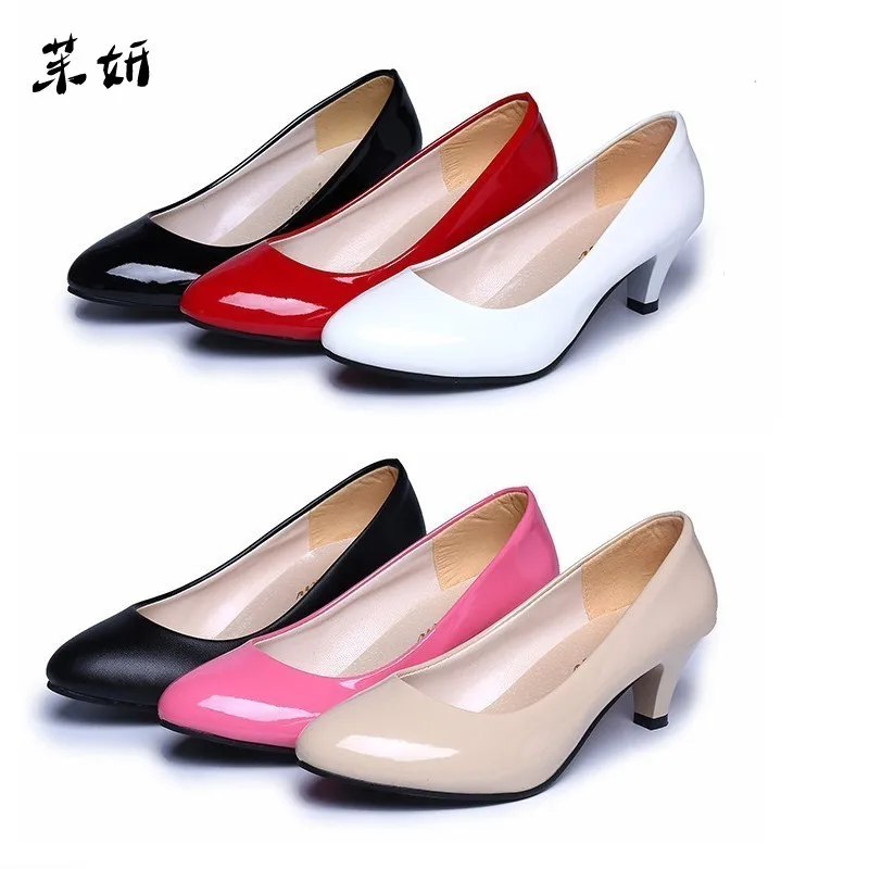 patent leather work shoes