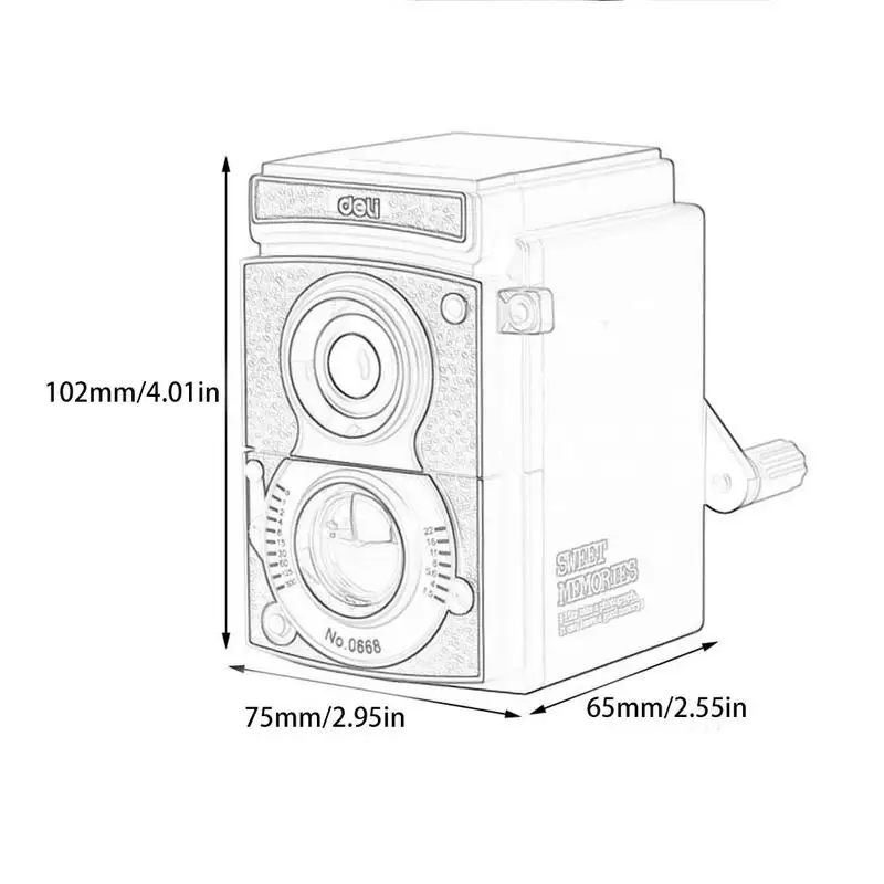Механическая точилка для карандашей инновационная ручная точилка для карандашей инструмент для камеры дизайн школьные канцелярские принадлежности для студентов