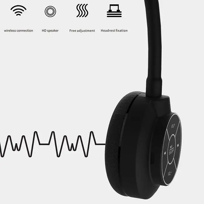 Обычная Автомобильная Беспроводная Bluetooth гарнитура с микрофоном 500 мАч