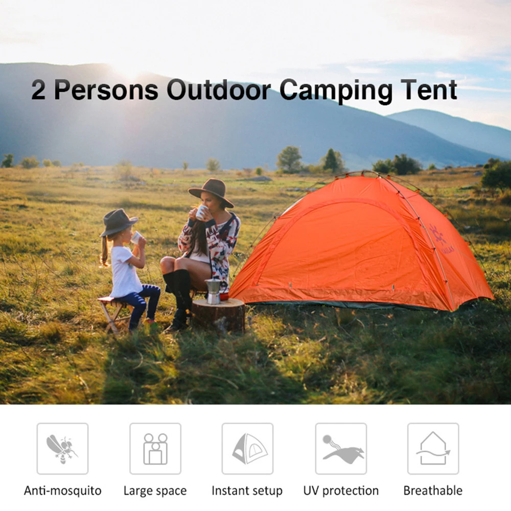 

KAILAS Outdoor 1-2 Person Tent 5000mm Waterproof Camping Tent Windproof Anti-UV Hiking Tent Awning Tents Outdoor Sunshelter