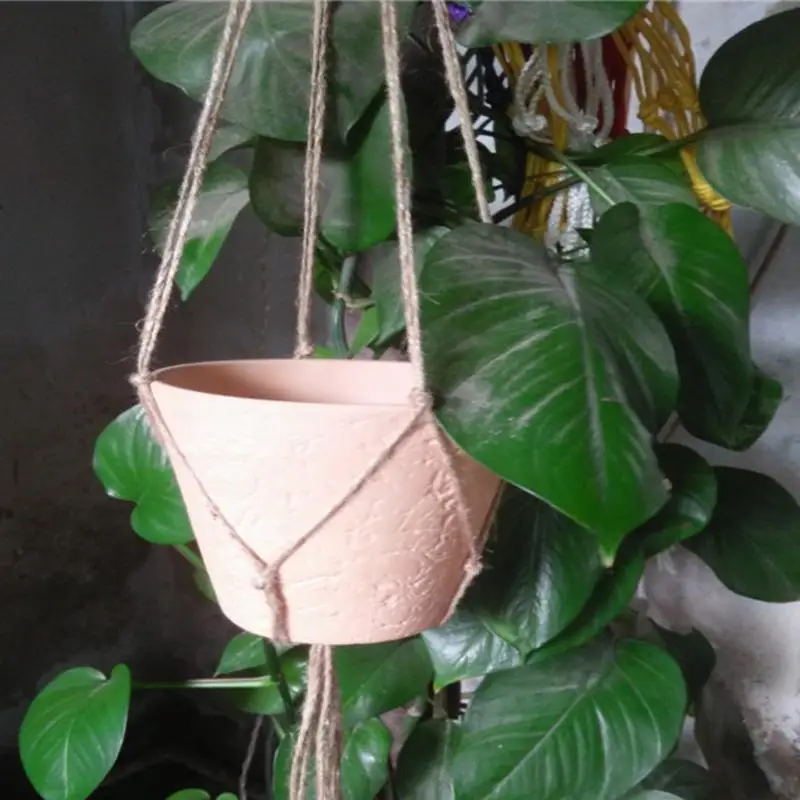 

Macrame Plant Hanger Hook Flowerpot Holder Gardenpot Lifting Rope Plant Hanger Hanging Basket Holder