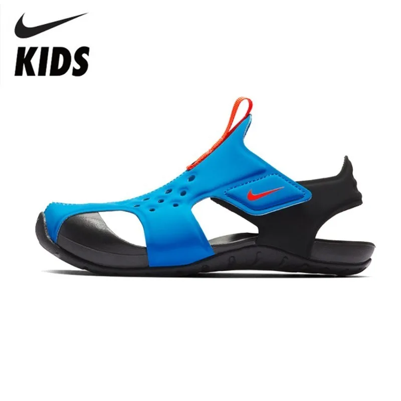 

NIKE SUNRAY PROTECT 2(PS) Kids Original 2019 Summer Soft Light Children Outdoor Comfortable Sandals #943826-400