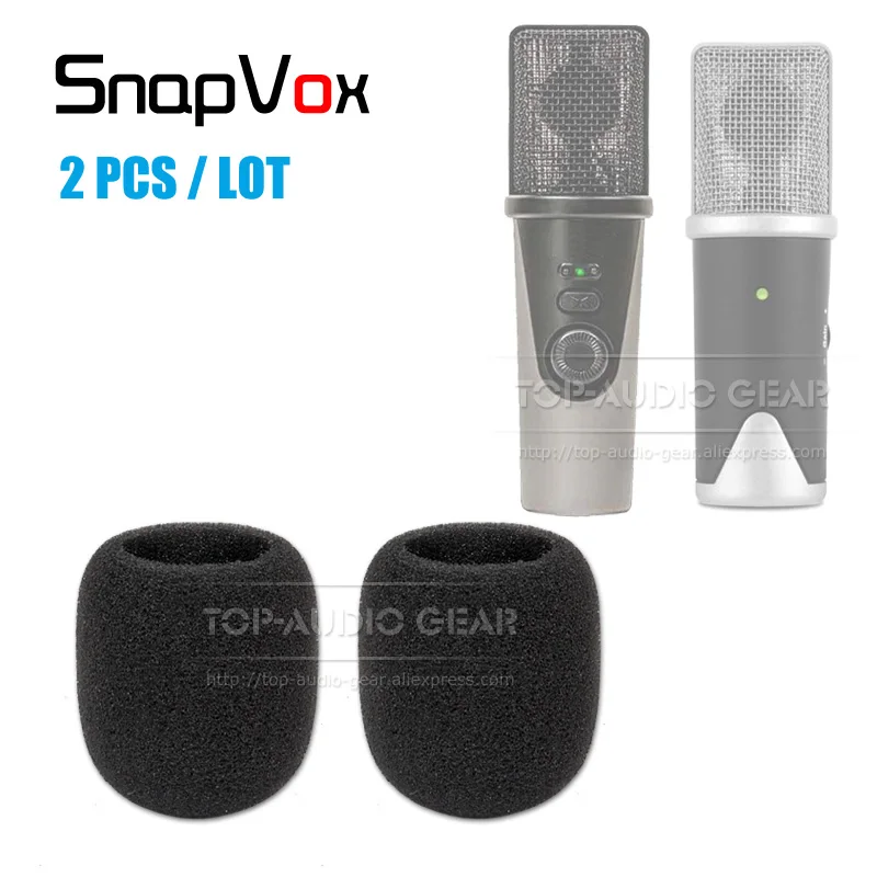 

2PCS/LOT Windscreen Microphone Pop Filter Windproof Sponge Mic Cover Dustproof Foam For APOGEE MIC 96k 96 k + Plus Windshield