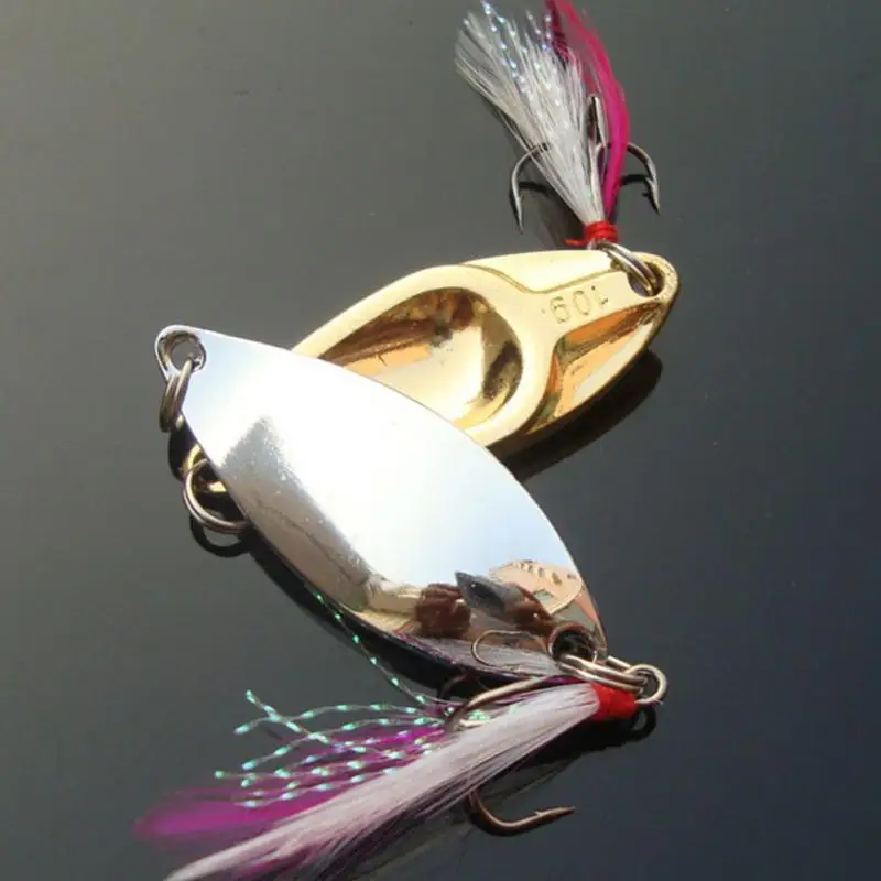 

2017 fishing bait spoon lure gold/silver 10g 15g 20g carp fishing metal lures hard lure spinner swimbait