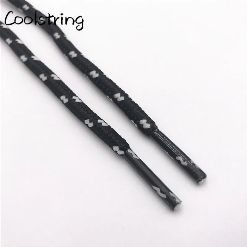 Coolstring 0.45cm Outdoor Unisex Casual Round Striped Sports Shoelace With Dots Bootlaces Shoestrings For Dorky Dad Shoes Laces