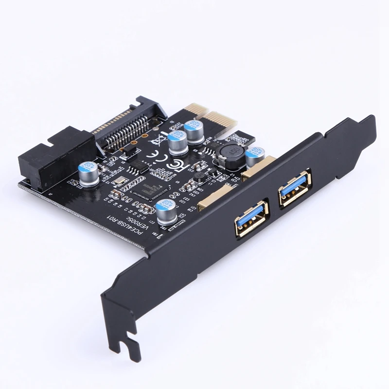 Супер Скорость Usb 3 0 Pci E 2 Порты и разъёмы Express карты расширения 19 Pin Мощность разъем